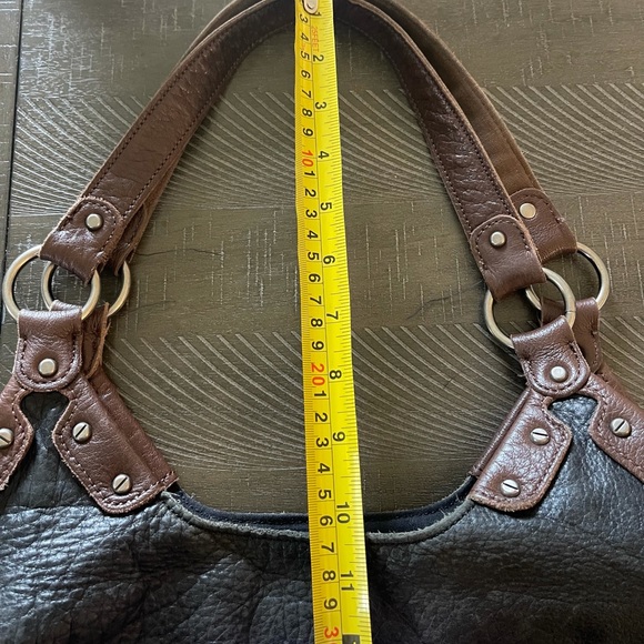 The Sak black with brown straps, leather bag. - Picture 6 of 9